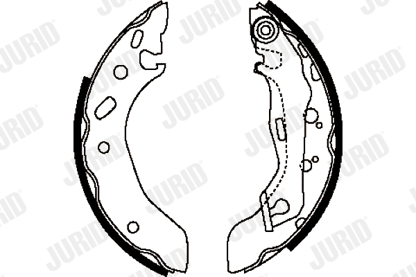 Sada brzdových čeľustí JURID