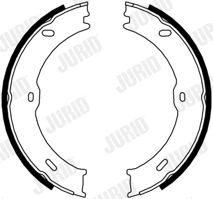 Sada brzd. čeľustí parkov. brzdy JURID