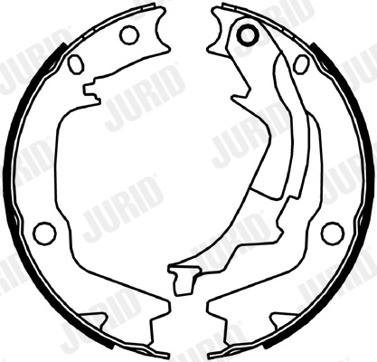 Sada brzd. čeľustí parkov. brzdy JURID