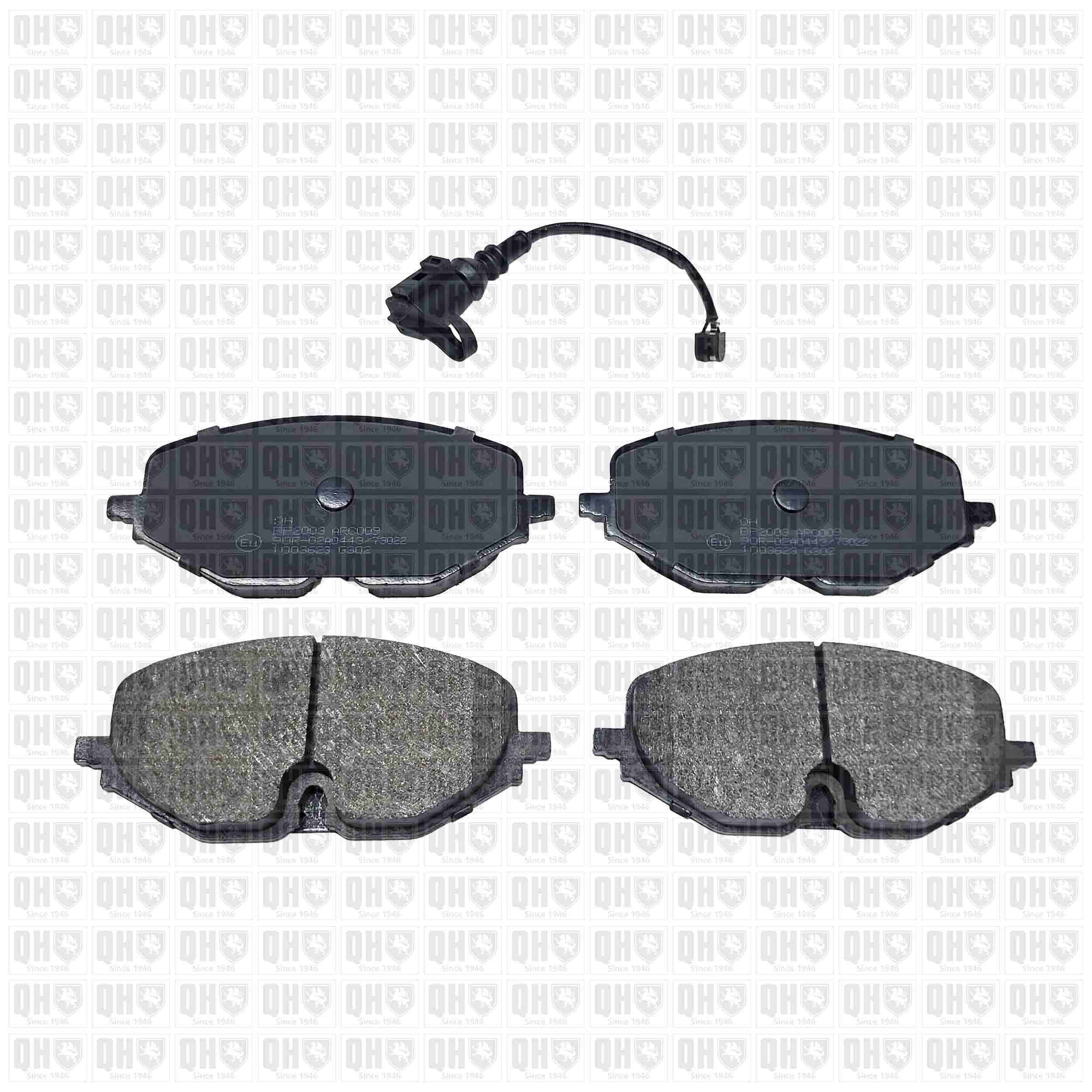 Sada brzdových platničiek kotúčovej brzdy QUINTON HAZELL