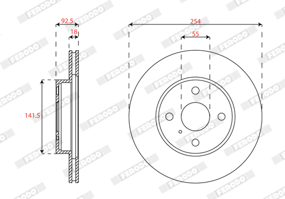 Brzdový kotúč FERODO