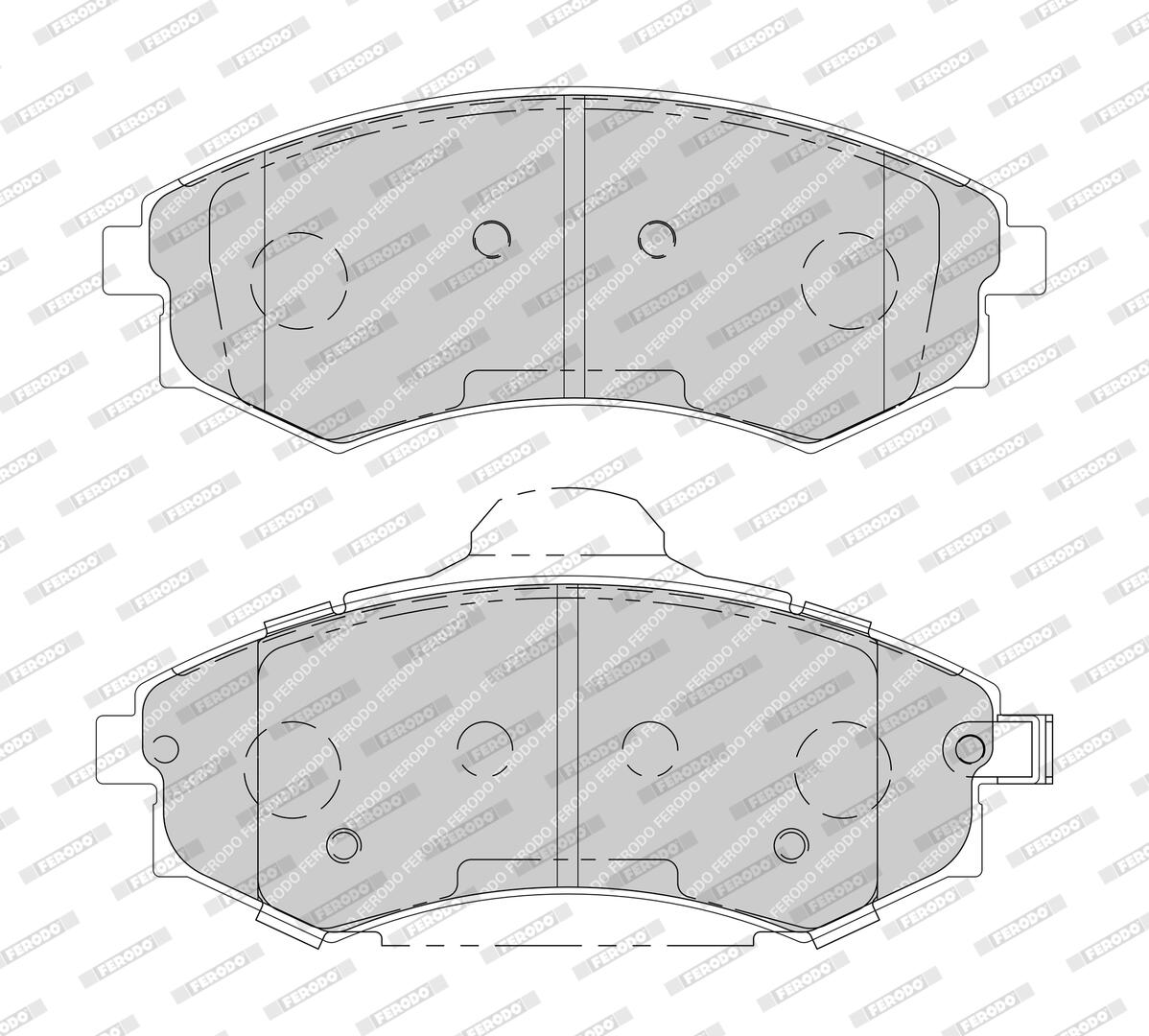 Sada brzdových platničiek kotúčovej brzdy FERODO