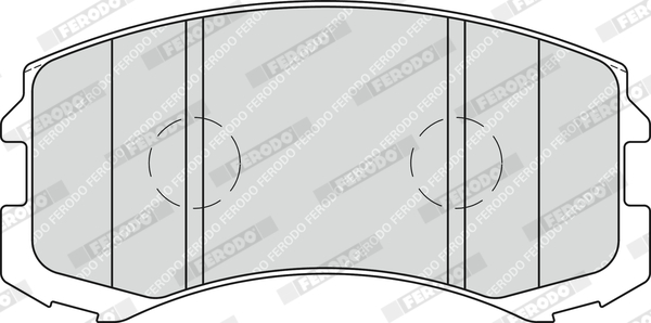 Sada brzdových platničiek kotúčovej brzdy FERODO