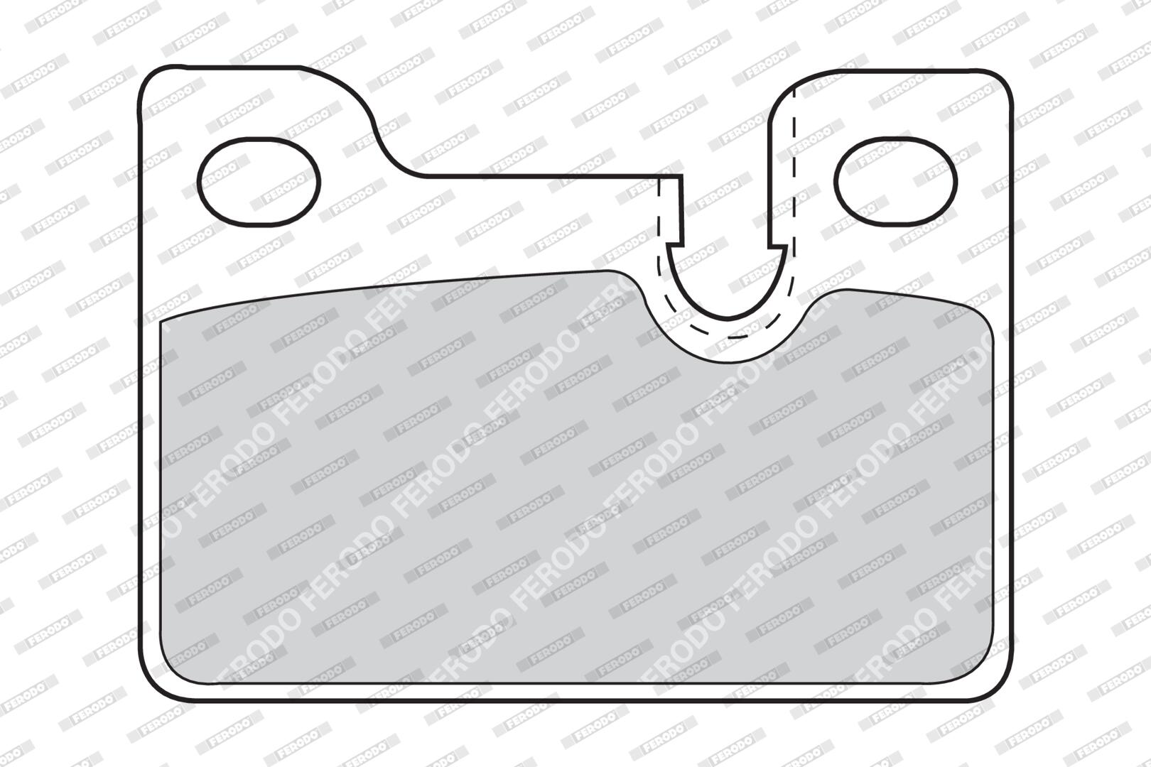 Sada brzdových platničiek kotúčovej brzdy FERODO