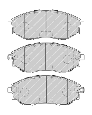 Sada brzdových platničiek kotúčovej brzdy FERODO