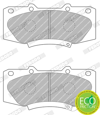 Sada brzdových platničiek kotúčovej brzdy FERODO