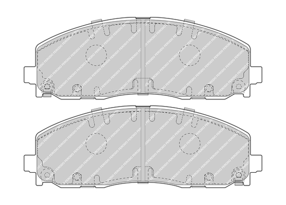 Sada brzdových platničiek kotúčovej brzdy FERODO
