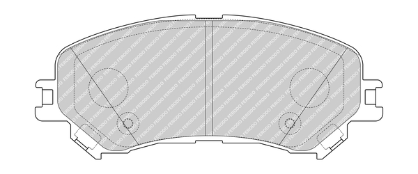 Sada brzdových platničiek kotúčovej brzdy FERODO