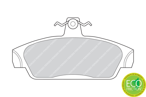 Sada brzdových platničiek kotúčovej brzdy FERODO