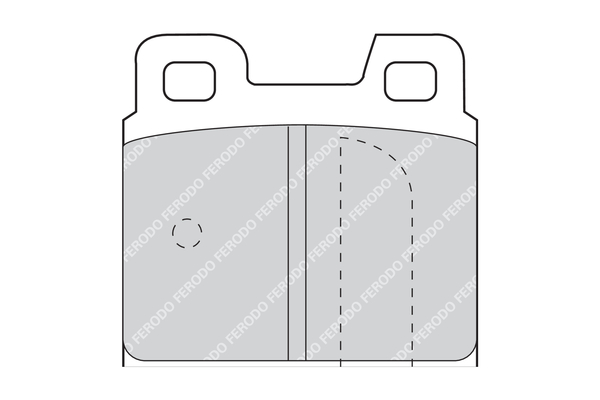 Sada brzdových platničiek kotúčovej brzdy FERODO