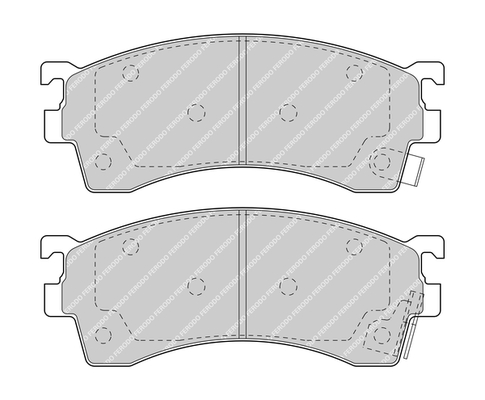Sada brzdových platničiek kotúčovej brzdy FERODO