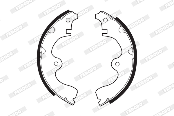 Sada brzdových čeľustí FERODO