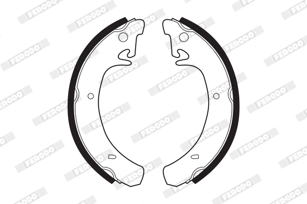 Sada brzdových čeľustí FERODO