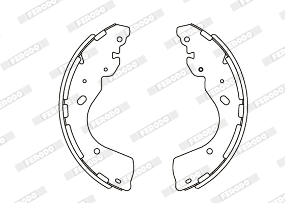 Sada brzdových čeľustí FERODO