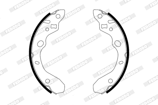 Sada brzdových čeľustí FERODO