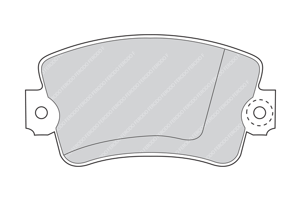 Sada brzdových platničiek kotúčovej brzdy FERODO