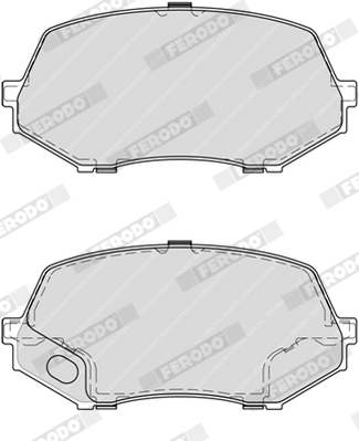 Sada brzdových platničiek kotúčovej brzdy FERODO