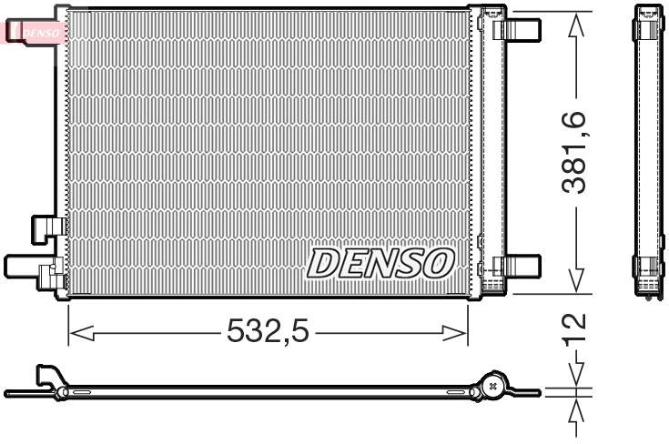 Condenser, air conditioning DENSO