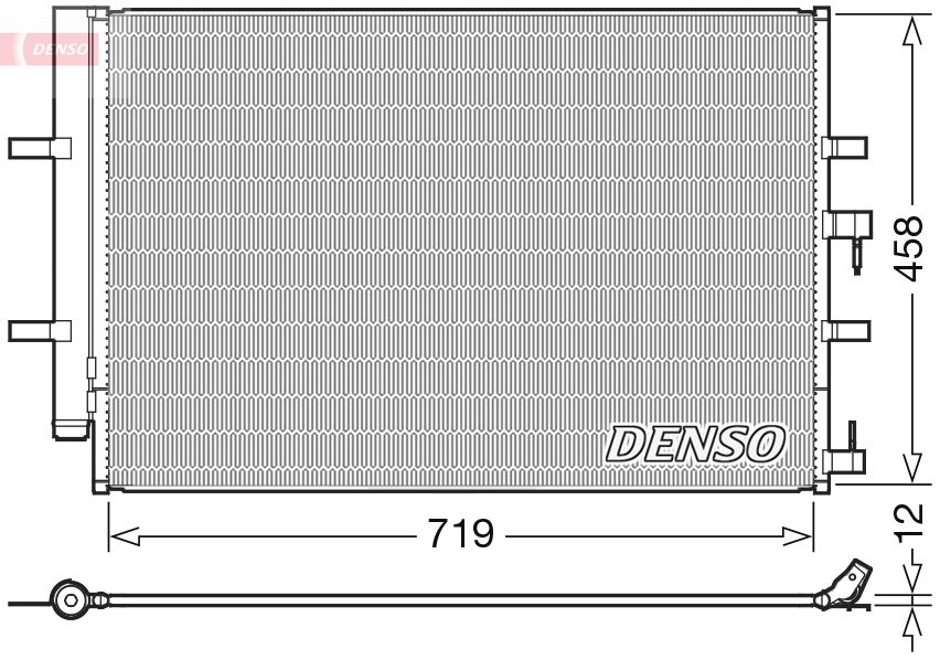Kondenzátor klimatizácie DENSO