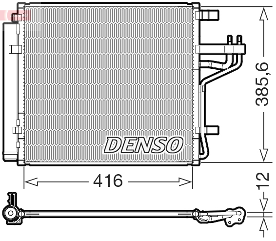 Kondenzátor klimatizácie DENSO