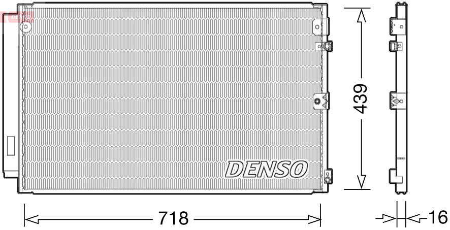 Kondenzátor klimatizácie DENSO