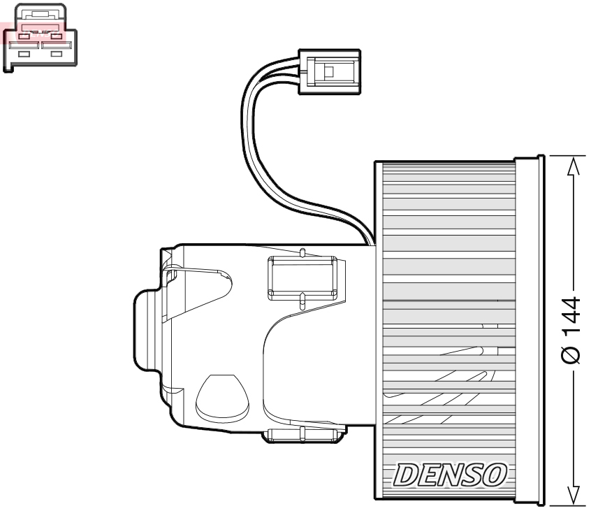 Vnútorný ventilátor DENSO