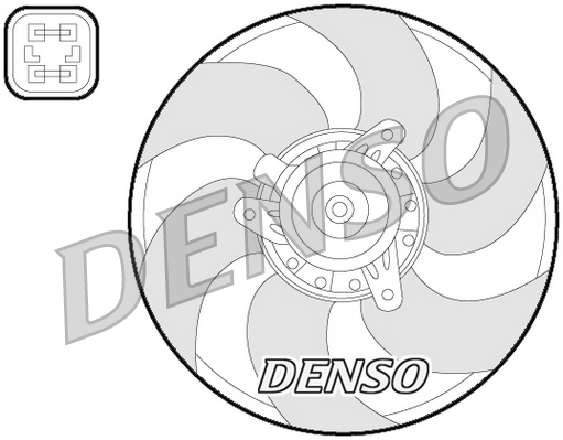Ventilátor chladenia motora DENSO