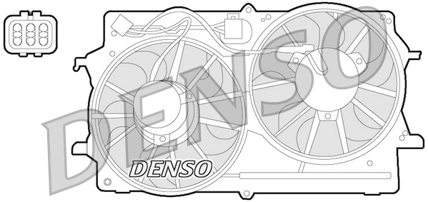 Ventilátor chladenia motora DENSO