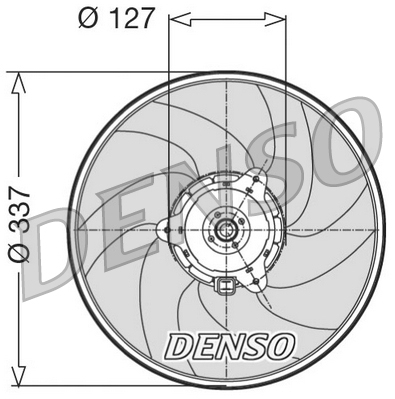 Ventilátor chladenia motora DENSO