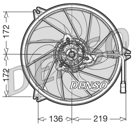 Ventilátor chladenia motora DENSO