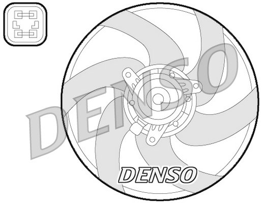 Ventilátor chladenia motora DENSO