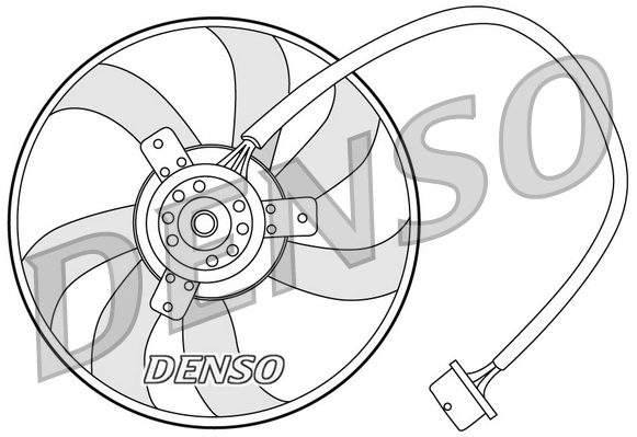 Ventilátor chladenia motora DENSO