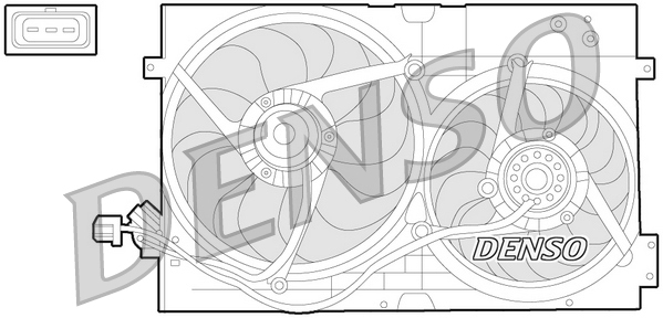 Ventilátor chladenia motora DENSO