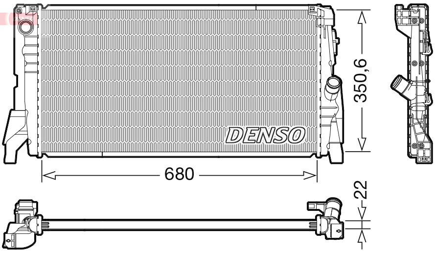 Chladič motora DENSO