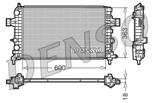 Chladič motora DENSO