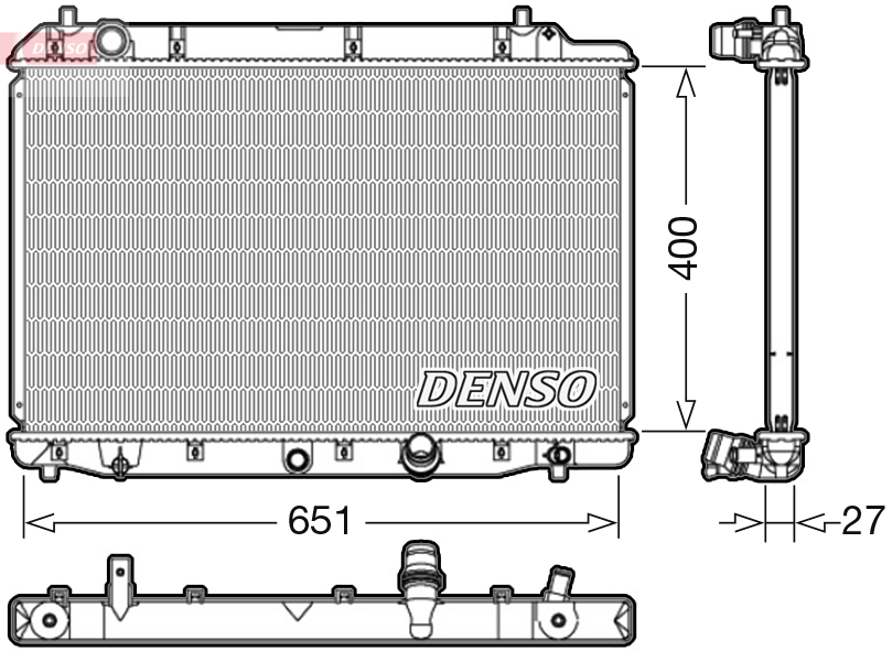 Chladič motora DENSO