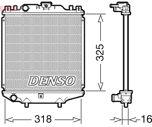 Chladič motora DENSO