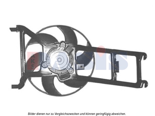 Ventilátor chladenia motora AKS DASIS