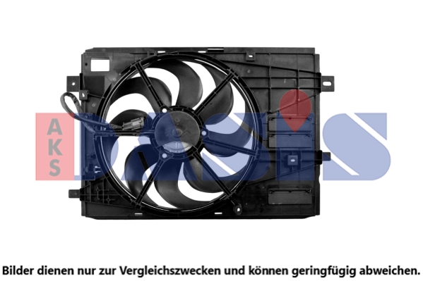 Ventilátor chladenia motora AKS DASIS