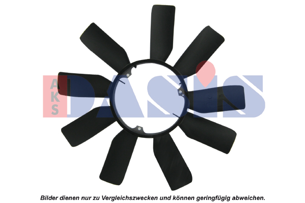 Koleso ventilátora chladenia motora AKS DASIS