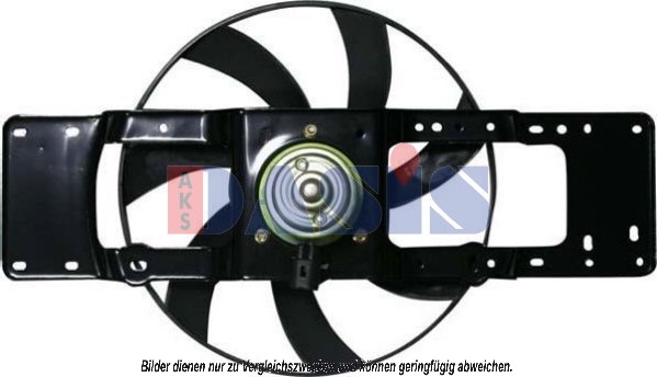 Ventilátor chladenia motora AKS DASIS