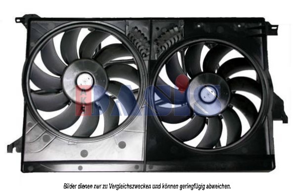 Ventilátor chladenia motora AKS DASIS