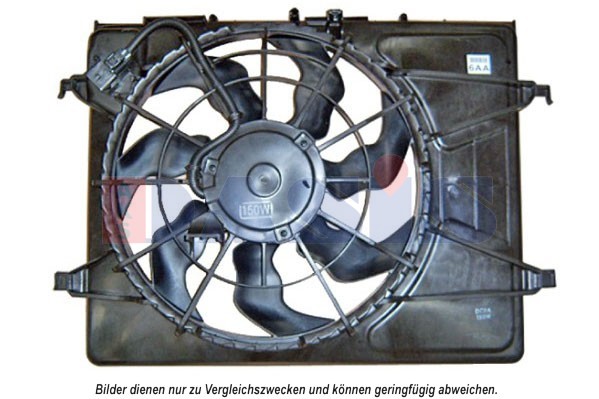 Ventilátor chladenia motora AKS DASIS