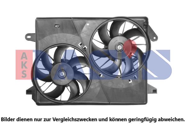 Ventilátor chladenia motora AKS DASIS