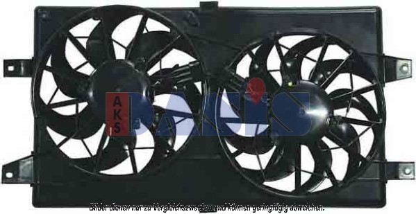 Ventilátor chladenia motora AKS DASIS