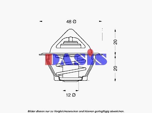Termostat chladenia AKS DASIS