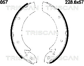 Sada brzdových čeľustí TRISCAN