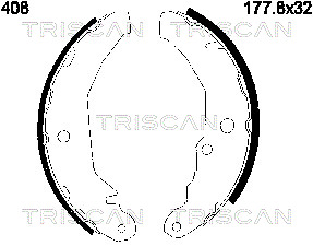 Sada brzdových čeľustí TRISCAN