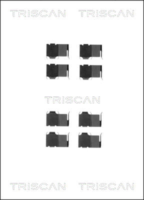 Sada príslużenstva oblożenia kotúčovej brzdy TRISCAN