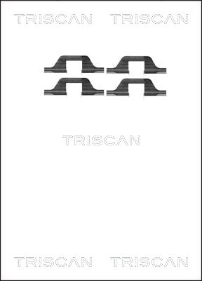Sada príslużenstva oblożenia kotúčovej brzdy TRISCAN